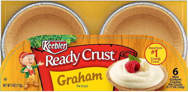 Keebler Ready Pie Crust Graham Cracker (6 Count of 0.71 oz Crusts) 4 oz, 20g, 1개