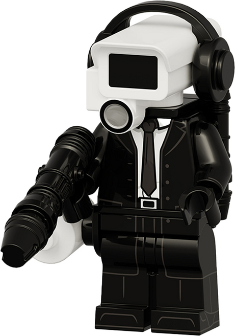 로앤제이 스키비디 토일렛 미니 블록 호환 블럭 업그레이드 타스맨 타카맨 타티맨, R3107-02 일반 카메라맨, 1개