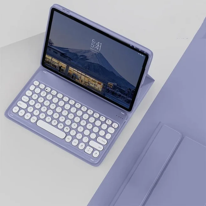 OnePlus Pad 3 2 Pro OnePlusPad3 OnePlusPad2Pro 13.2인치 스마트 자동 웨이크업 폴프라이드 스탠드 블루, 03 OnePlus Pad 2 12.1, 06 Purple 10in Keyboard