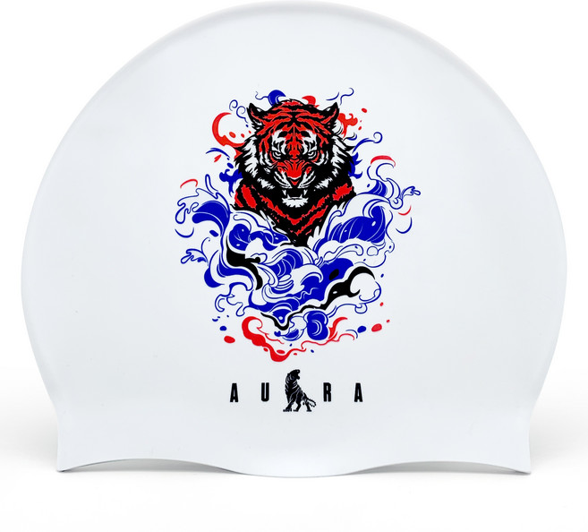 오호라스튜디오 링클 실리콘 수영모자, 아우라 타이거, 1개