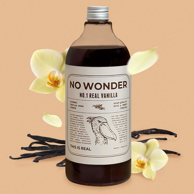 노원더 바닐라 시럽 수제 바닐라빈 시럽 [1200g], 1개, 1L - 쿠팡