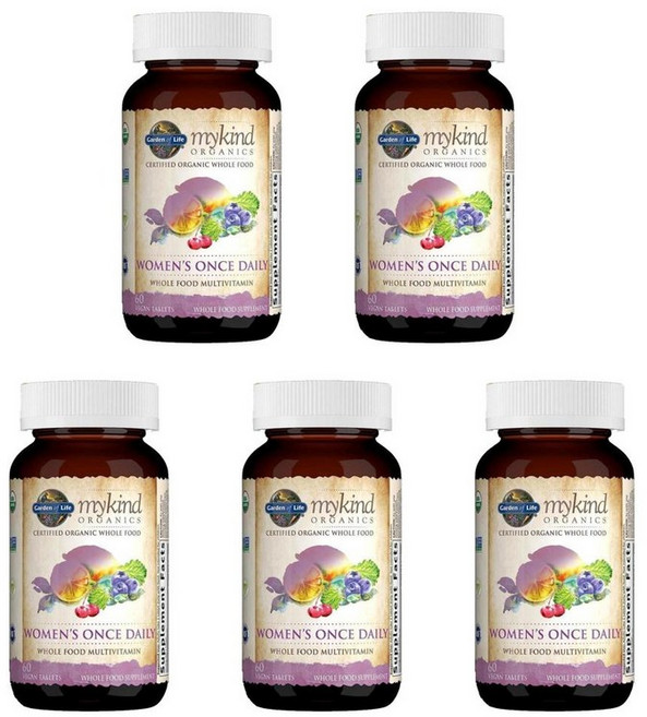 가든오브라이프 마이카인드 우먼스 원스 데일리 여성 멀티비타민 60정, 5개