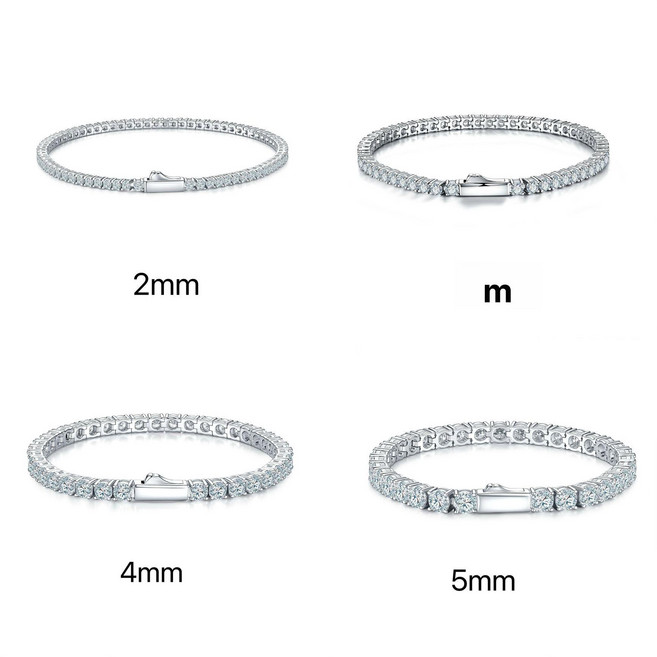 금성여자 남자테니스팔찌 3mm 테니스 팔찌 테니스팔찌