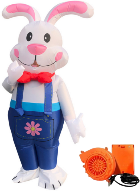 더루비샵 에어슈트 할로윈 코스프레의상 공룡풍선옷, 1개, L(키150-190) 토끼 신사 에어슈트
