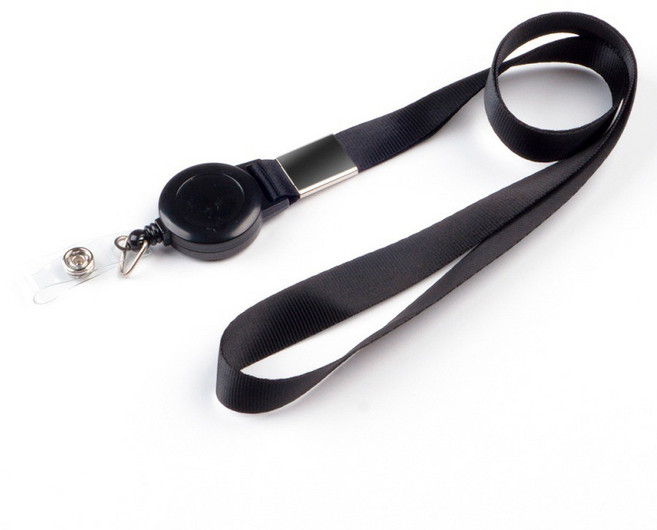 일상채움 릴홀더 사원증 목걸이 줄, 5개, 블랙