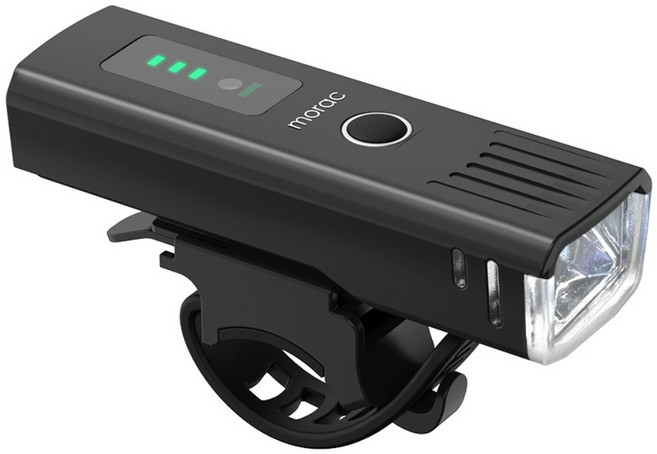 모락 바이른 F2 자전거 조도센서 C타입 충전식 LED 라이트 전조등 후레쉬, 1개, 블랙