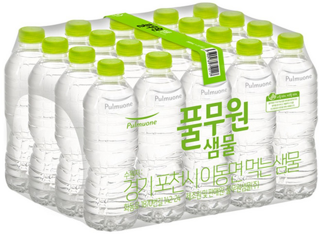 풀무원샘물 무라벨 생수 500ml, 20개