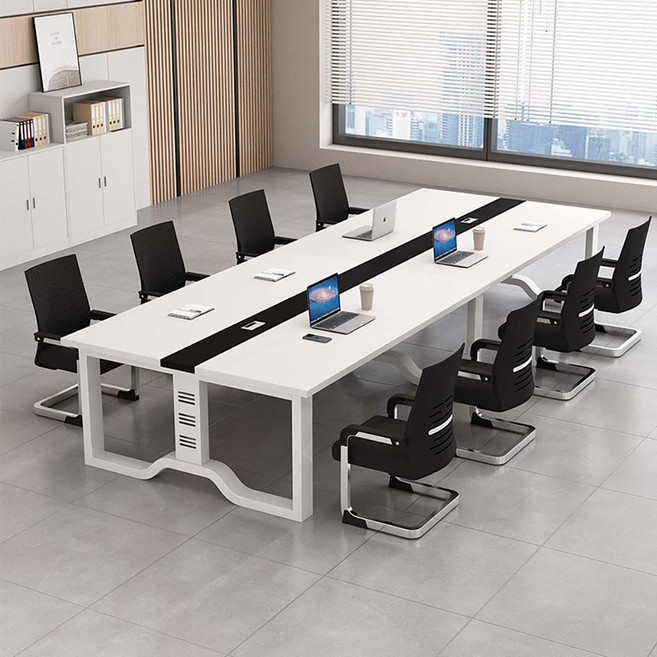 사무실 회의용 대형 사각테이블 6/8/10인용 회의실 다용도 사무용 책상, A01