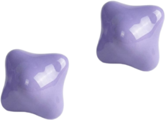 손 발바닥 괄사 지압 마사지볼, 2개, 연보라