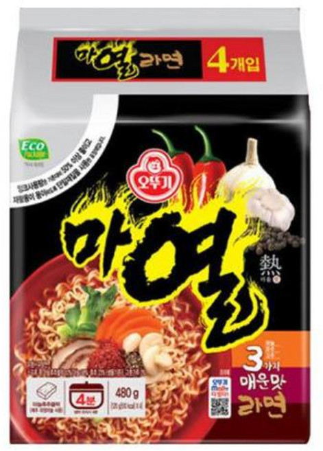 오뚜기 마열라면 32봉지, 7개