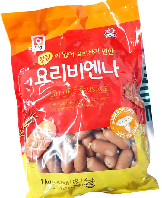 사조 칼집 요리 비엔나 냉장 1K 10개 가공육류
