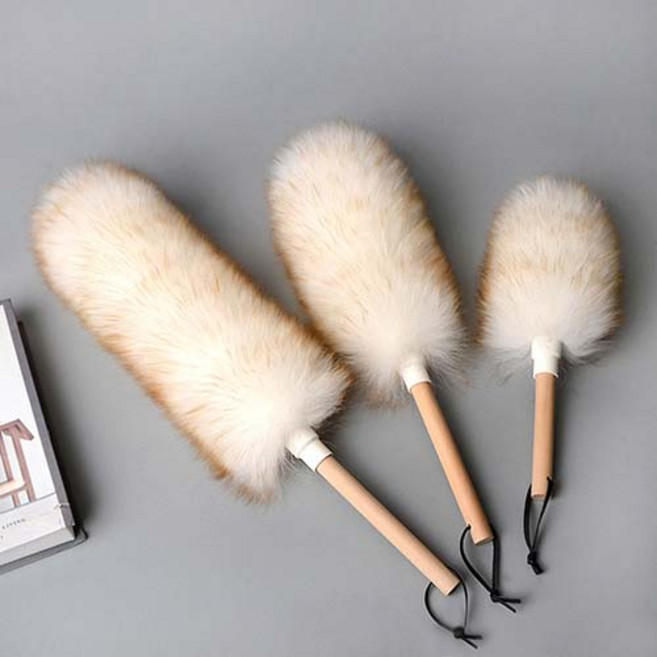 하우스팡 양모 정전기 먼지 제거 먼지털이개, M, 1개