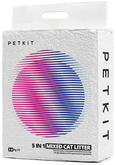 Petkit 佩奇 5合1 活性碳混合貓砂, 1個, 7L, 無香