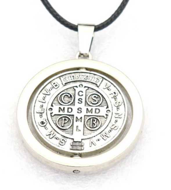 분도패 목걸이 열쇠고리 성 베네틱토 메달 천주교 성물 신부님 첫영성체 선물 용품, 목걸이 A, 1개