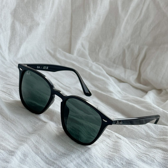 Ray-Ban RB4258F 太陽眼鏡 黑色鏡框 綠色鏡片