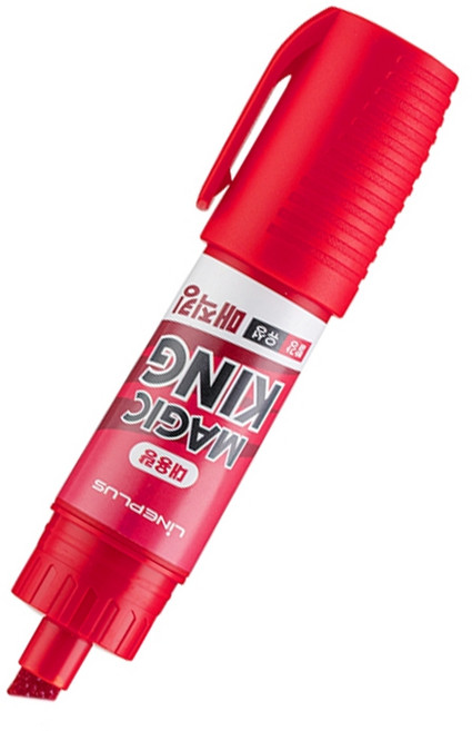 라인플러스 매직킹 7~8mm 대용량 유성매직, 8mm 레드, 20개