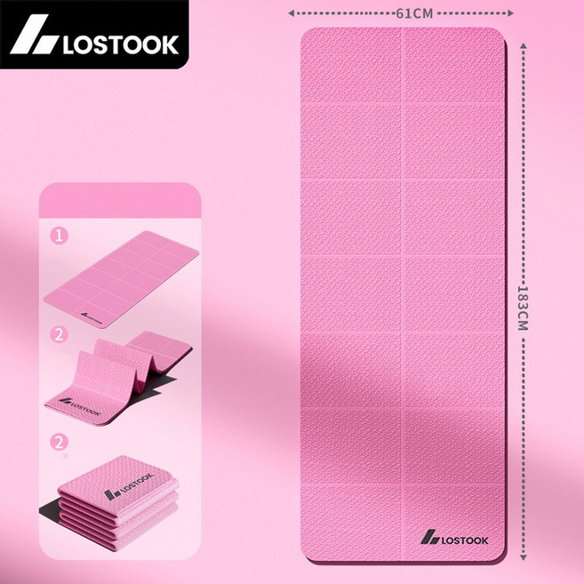 이지몰 논슬립 대형 요가 홈트 매트 층간소음 방지 두꺼운 헬스 매트, 1개, 핑크