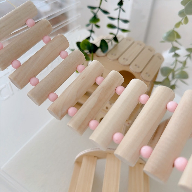 야야랜드 파스텔 사다리 백업 출렁다리 징검다리 도마뱀 파충류 놀이터, 네추럴(핑크), 1개