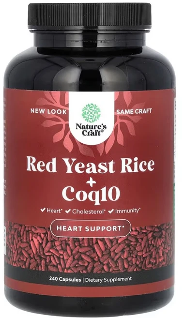 네이쳐스크래프트 홍국 코큐텐 240캡슐 홍국균 코엔자임 coq10, 1개, 240정 - 쿠팡