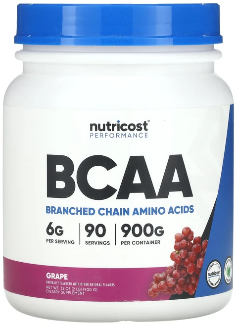 Nutricost 퍼포먼스 BCAA 포도 맛 900g(2lb), Nutricost퍼포먼스BCAA포도맛900g2lb, 900g, 1개 - 쿠팡