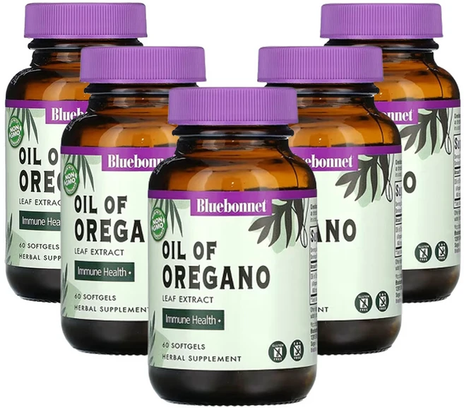 블루보넷 뉴트리션 오레가노 잎 추출물 오일 소프트젤 60정, 5팩 - 쿠팡