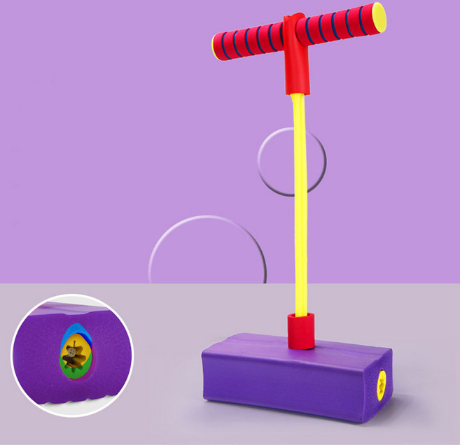 스카이콩콩 키즈 스펀지 콩콩이 성장판 자극 실내 점핑 운동기구 퍼플 S033, 단품, 단품