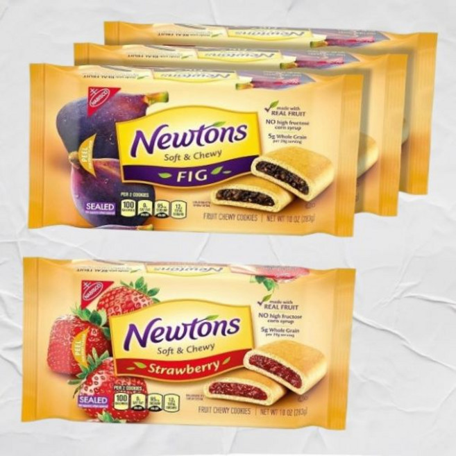 뉴턴스 소프트 프루트 츄이 무화과 딸기 쿠키 버라이어티 팩 바 4팩 미주 내수용 Fg Newns
