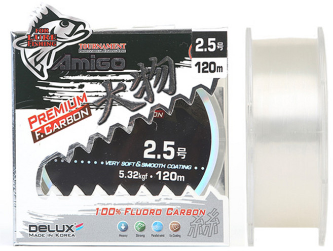 아미고 대물카본 120M 플로로 카본라인, [3.0호]12LB, 1개