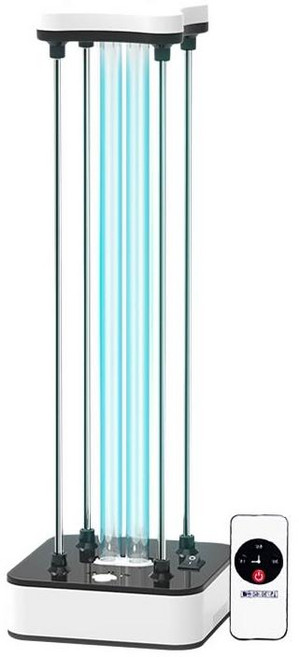 紫外線消毒燈 60W 移動式 三檔位定時 遙控開關, 臭氧+三檔定時, 1套