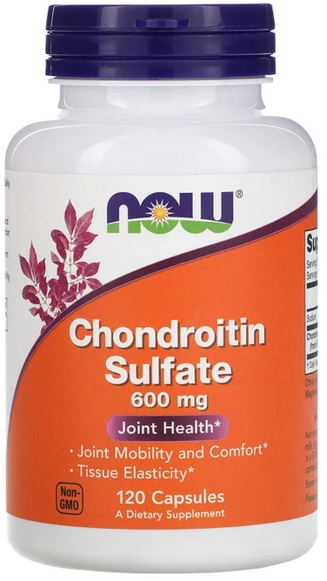 Now Foods Chondroitin sulfate 콘드로이틴 황산염 600mg 120개입, 120정, 1개 - 쿠팡