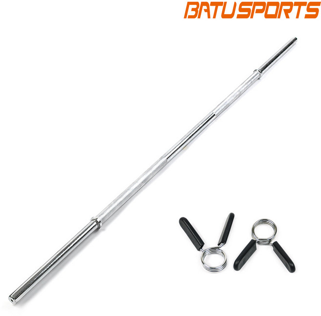 핫템 역기봉 중봉 1500mm 7kg 25mm 경량 역기 봉 바벨바, 실버, 1개