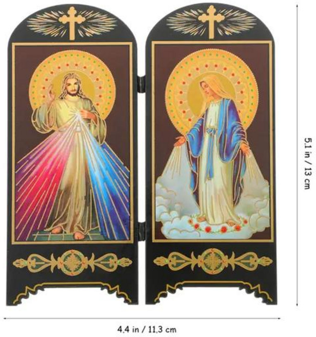 성모상 성서 축복 받은 성모 마리아 조각상 그레이스 입상 가톨릭 성가족, [01] Random Color, [01] 13x11.3cm, [01] Random Color, 1개