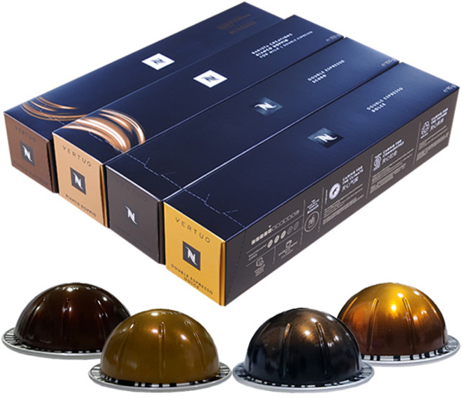 네스프레소 버츄오 캡슐커피 라떼러버팩 +행주 사은픔증정 (도피오 스쿠로 돌체 피콜로)