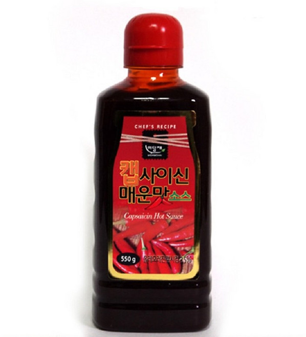 미담채 캡사이신 매운맛소스 550g 1개
