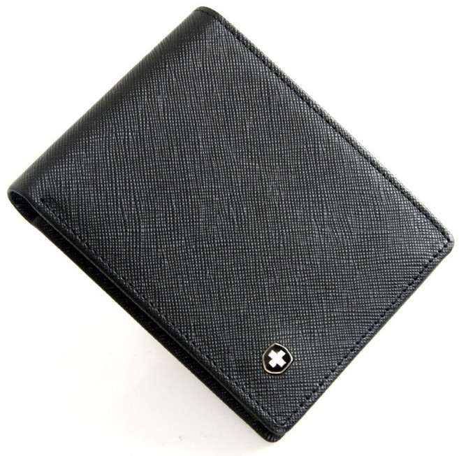 스위스몽크로스 남성용 가죽 반지갑 MSW3070BK