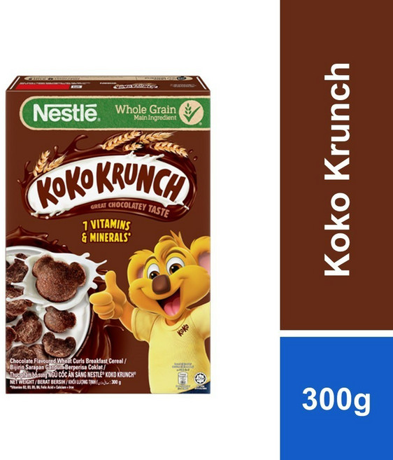 네슬레 통곡물 홀그레인 코코크런치 시리얼 Nestle Koko krunch 300g, 1개
