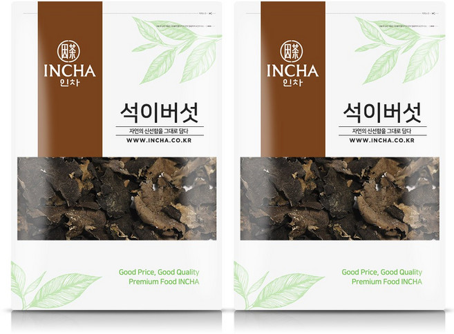 인차 국산 자연산 석이버섯 석이버섯차, 100g, 2개