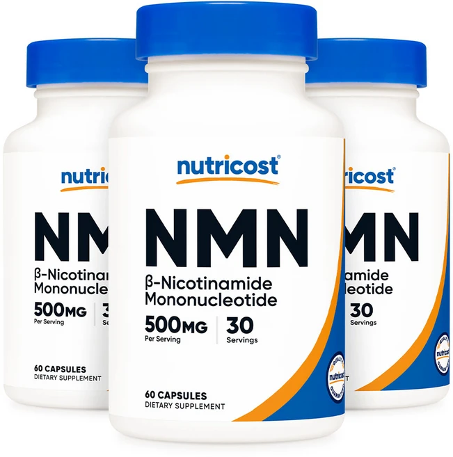 뉴트리코스트 NMN 500mg 60캡슐 2서빙 3병, 3개, 60정 - 쿠팡