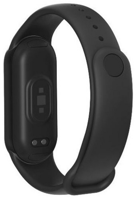 로랜텍 샤오미 미밴드 스트랩 시계줄 실리콘 밴드, 블랙, 1개