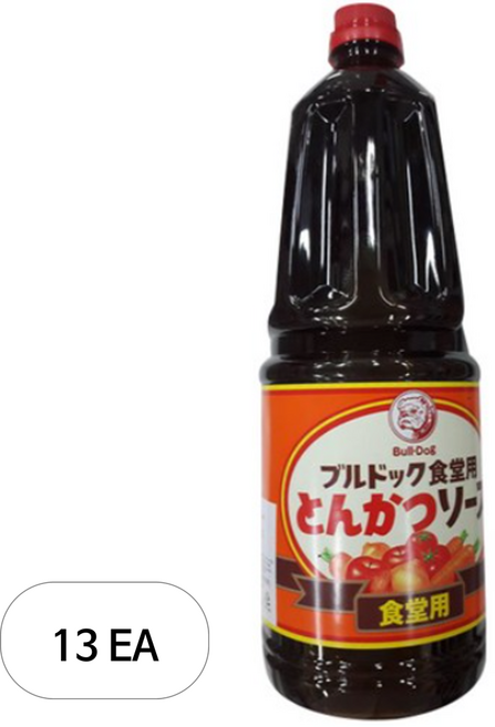 불독 식당용 돈까스소스, 1.8L, 13개