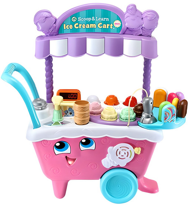 립프로그 아이스크림 카트 디럭스 한영버전 소꿉놀이 세트, 혼합색상, 1세트