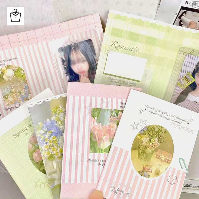 접이식 포카 대지 포토 카드 포장 선물, 20매입, 4종류x5매씩