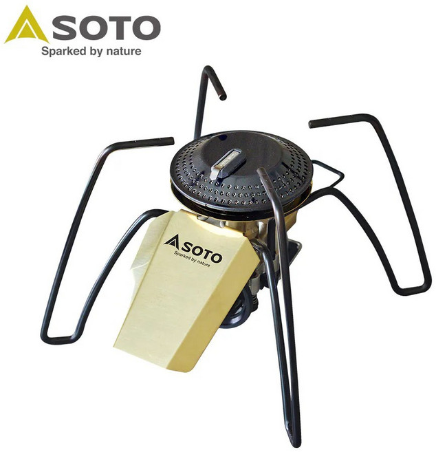 SOTO 黃銅版黑蜘蛛爐 ST-340BR 露營爐具, 1個