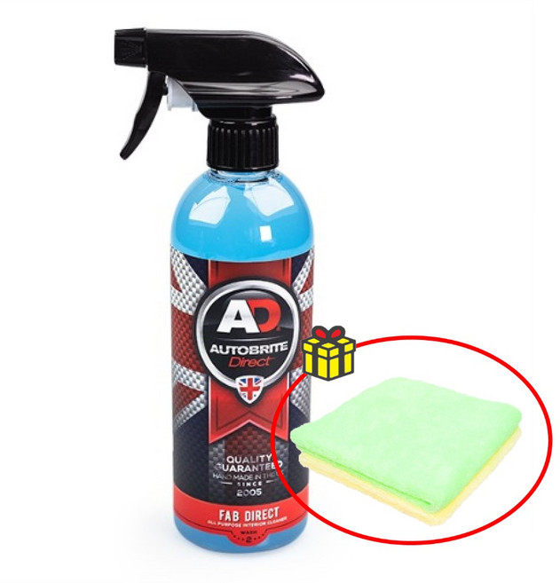 오토브라이트 다이렉트 AD FAB 다이렉트 실내 세정제 다목적 실내 클리너 500ml+타월, 1개, 500ml