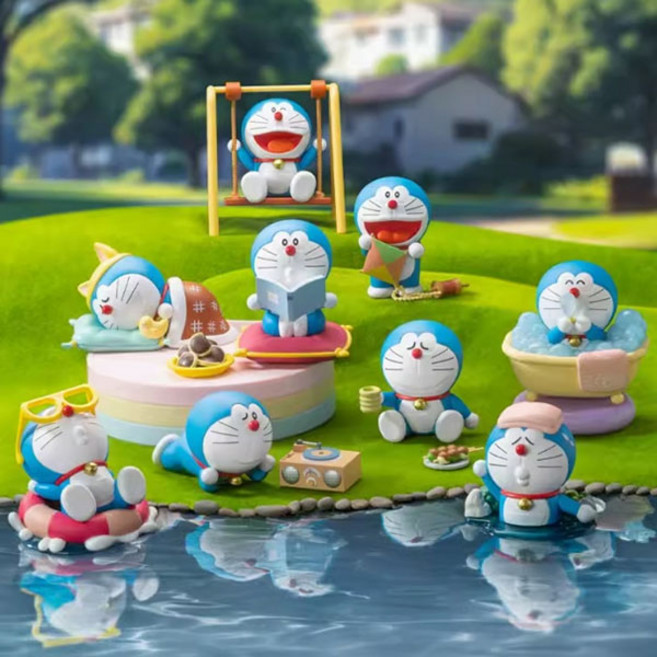 정품 도라에몽 Take a Break 시리즈 피규어 랜덤 캐릭터선택 +Integrated International Trade Co. Ltd 머리핀, 블라인드박스1개(랜덤)