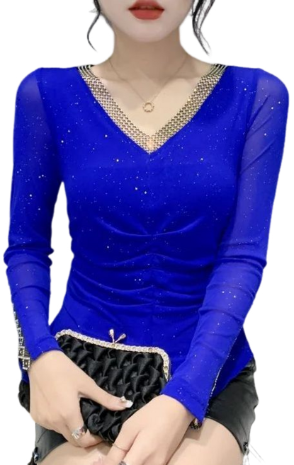 라인댄스복 라틴 사교 댄스 스포츠댄스복 여성 티셔츠 공연복 뉴타임즈Women's T-shirt