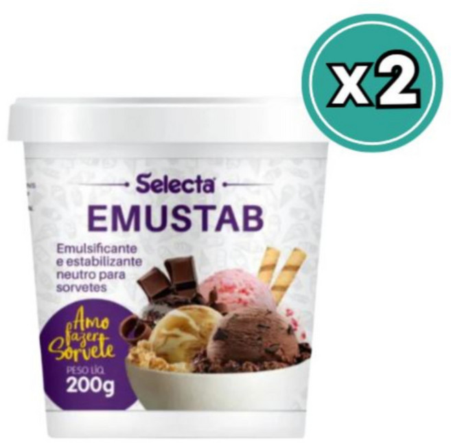 Selecta 셀렉타 Emustab 아이스크림 유화제 200g x2개 안정제 젤라또 홈베이킹 재료