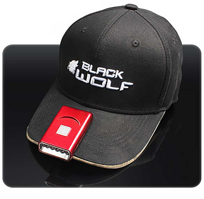 블랙울프 클립형랜턴 LED후레쉬 캡라이트 배터리내장 자체충전 캡라이트 500mAh 약40루멘 배터리 내장 SH-G016 DIP LED 2모드 클립형 마이크로 5핀 USB 케이, SH-G016(Red), 1개