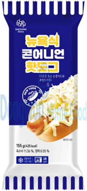 대상다이브스 뉴욕식 콘어니언 핫도그, 1개, 155g