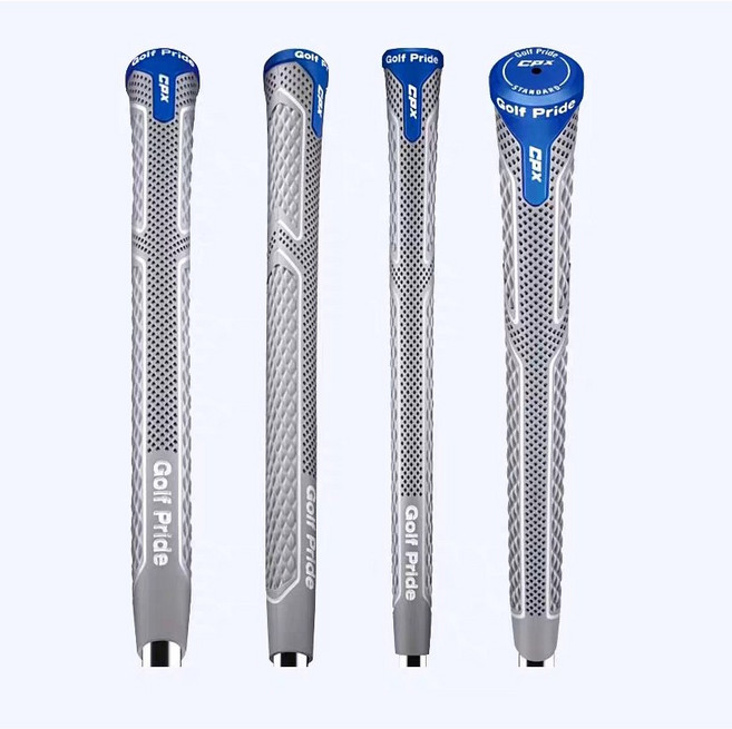 Golf Pride 골프 프라이드 정품 CPX 다이아몬드퀼트 패턴 골프그립, 6개, 그레이/블루